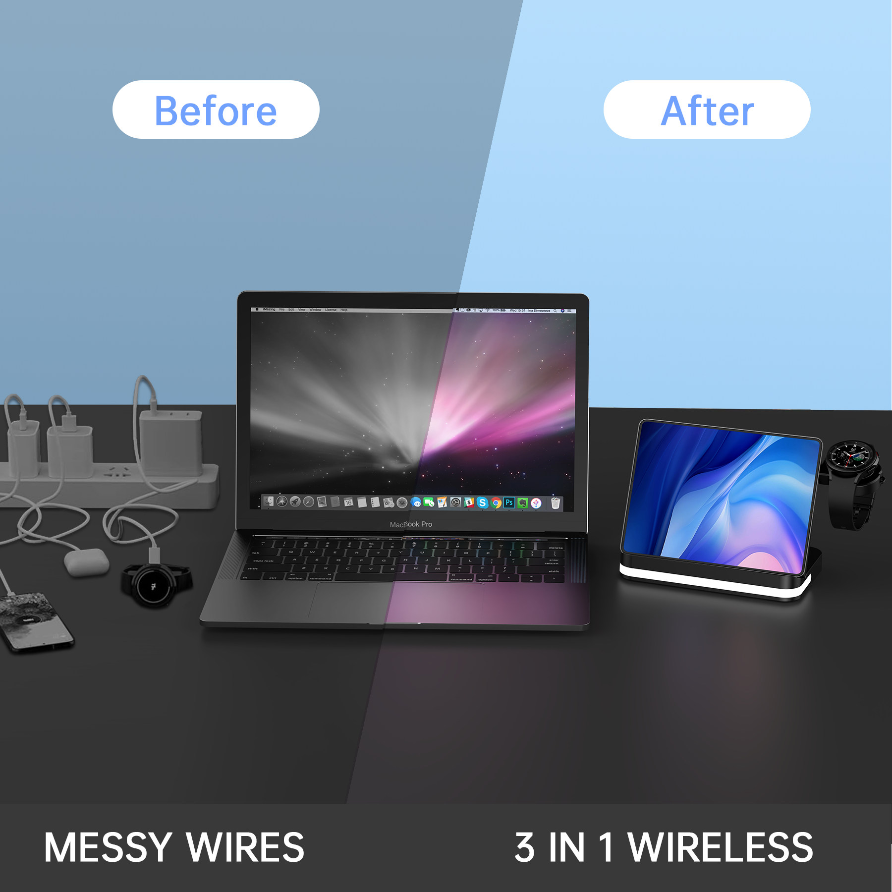 4-in-1 Wireless Charging Dock Station 2
